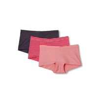 Women’s Mid Rise Mixed Color Boyshort Panty (3-Pack)