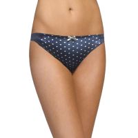 Topshop White Polka Dot Front Bow Thong