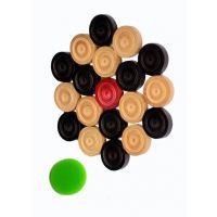 Sports Wooden Multicolor Carrom Coins