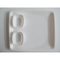 Chhajer Handicraft Acrylic Rectangle Plate with Bowls