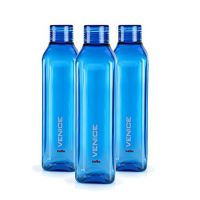 Cello Venice Plastic Water Bottle 1 Litre Set of 3 Blue