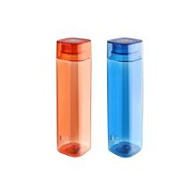 Cello H2O Squaremate Plastic Water Bottle 1-Liter Set of 2 Assorted