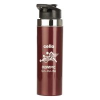 Cello Olympic Plastic Water Bottle 650ml Burgundy