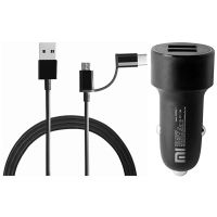 Mi 2-in-1 USB Cable (Micro USB to Type-C) 100cm + Charger
