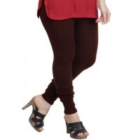 Coffee Brown Stretch Jersey Leggings