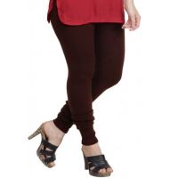 Coffee Brown Stretch Jersey Leggings