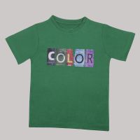Kids Round Neck T-Shirt - Color - Green