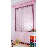 Eternal Vintage Pink Polyester Net Door Curtains