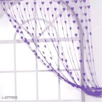 Eternal Vintage Purple Polyester Net Door Curtains