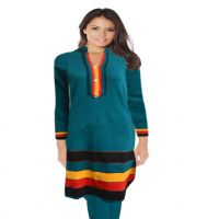 50 % Off Collar Woolen Kurti