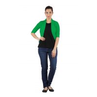 MSS Wings Green Viscose High Fashionable Shrug