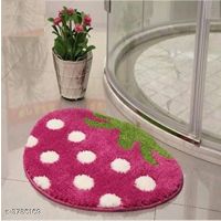 Siya Decorative Pink Cotton Door Mats