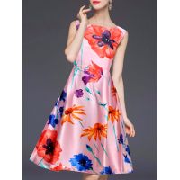 Exclusive Designer Pink Full Stitched Dress 