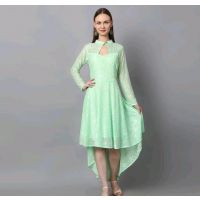 Fabulous Green Women Net Dresses