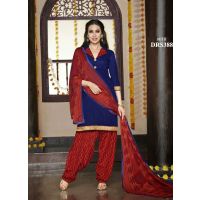 V&V Stylish Designer Karishma Kapoor Patiala Cotton Dress Material