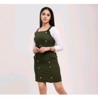 Classic Partywear Green Women Dresses