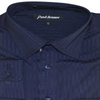 Parx Blue Linning Full Sleeves Cotton Shirt