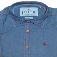 Parx Blue Full Sleeves Denim Shirt
