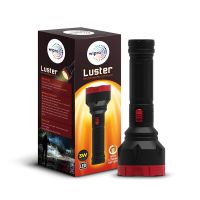 Wipro Luster 3W LED Bright Rechargeable Torch (Pack of 1, Red and Black)
