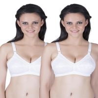 White Everyday Bra Pk 2