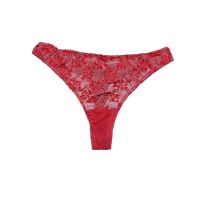 Exciting Red Floral Tanga Thong