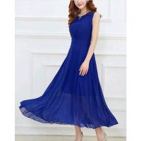 Urbane Feminine Blue Women Dresses