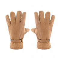 Seasons Brown Leather Bikers Gloves
