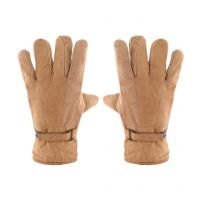 Seasons Brown Leather Bikers Gloves