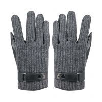 Seasons Grey Leather Gloves