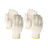 Seasons White Cotton Hand Gloves - Pack of 2