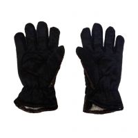Seasons Black Full Fingered Winter Men's Hand Gloves