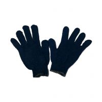 Seasons Navy Cotton Hand Gloves - 4 Pairs