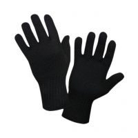 Seasons Black Woolen Gloves