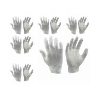 Seasons White Cotton Hand Gloves 6 Pair