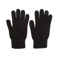 Seasons Heights Black Woolen Gloves