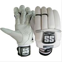SS Test Batting Gloves (L, White, Black)