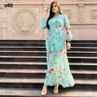 Designer Floral Printed Superior Women Gowns