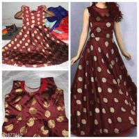 Drishya Ethnic Jacquard Silk Gowns 