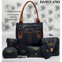 Seasons Set of 7 Black Designer Handbags