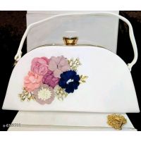 Seasons Elite White  Fancy Women Handbag