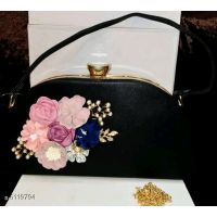 Seasons Elite Black  Fancy Women Handbag