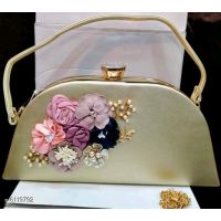 Seasons Elite Gold  Fancy Women Handbag