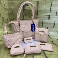 Seasons Luxury Set of 7 Double Zip Handbags