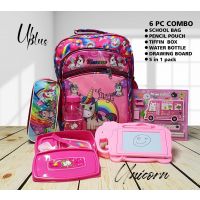 Seasons 6 pc Combo Pink School Bags
