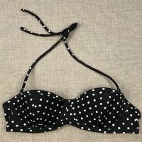 Black Polka Dot Halter Neck Bra