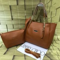 Seasons Brown Handbag With Carry Bag