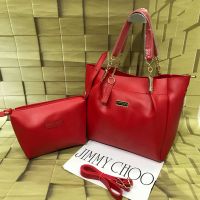 Seasons Red Handbag With Carry Bag