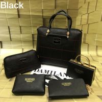 Luxury Double Zip Handbag Clutch Wallet Pouch & Sling