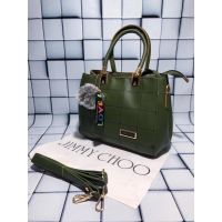 Double Compartment Back & Inner Zip Women Handbag