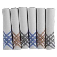 Multi Cotton Mens Handkerchiefs Pack Of 6